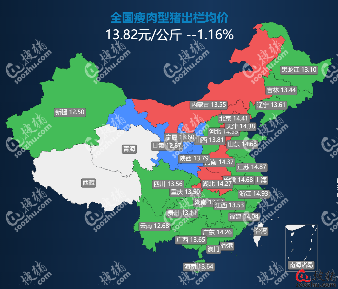 （2025年1月8日）今日生猪期货最新价格查询