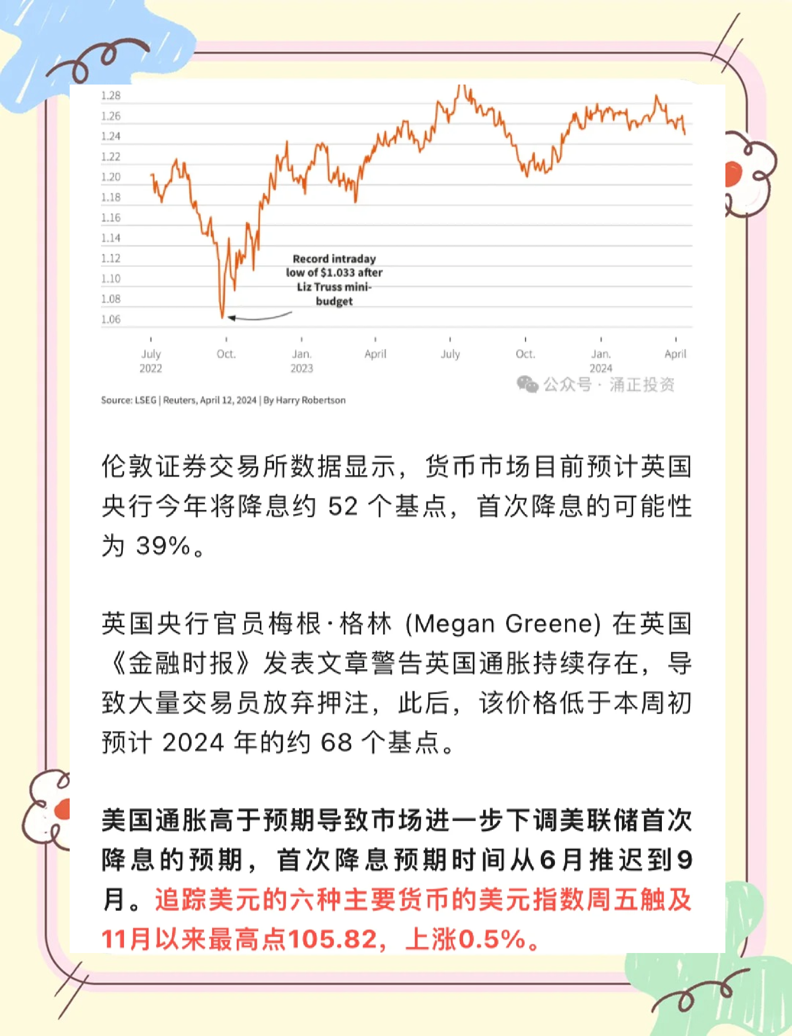 短期英国国债延续跌势，2年期收益率上涨5个基点至4.04%